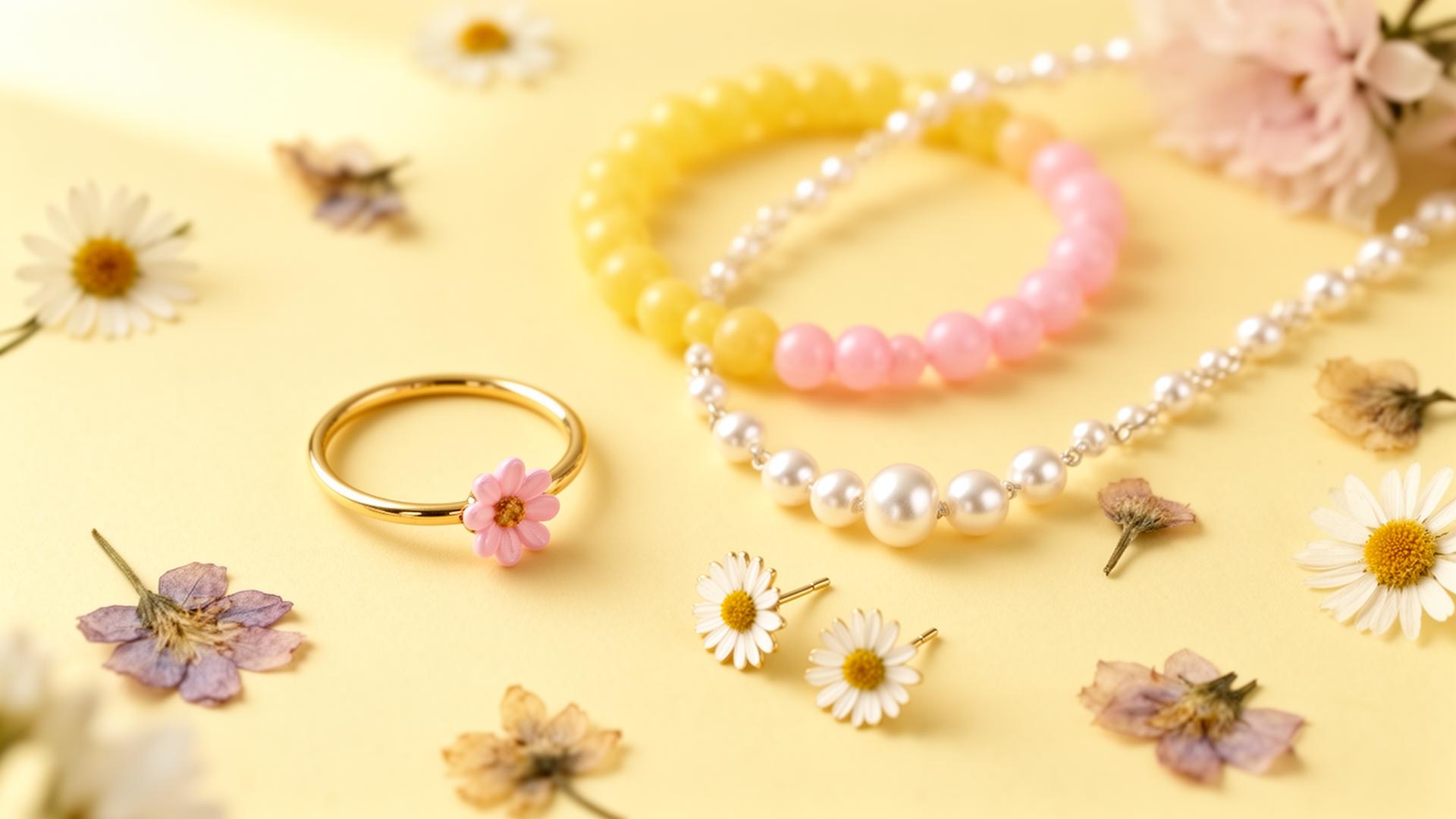 Vibezz handgemaakte sieraden met daisies